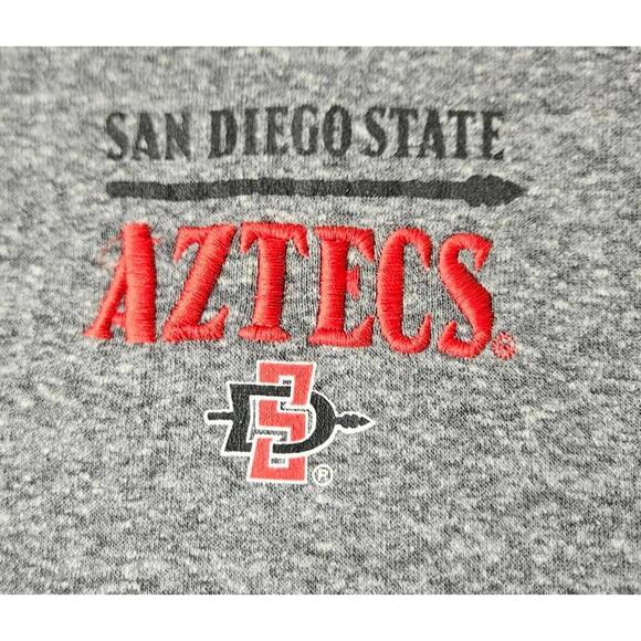 Champion San Diego State Aztecs Hoodie Sweatshirt Gray Red White Unisex XL - Picture 6 of 9